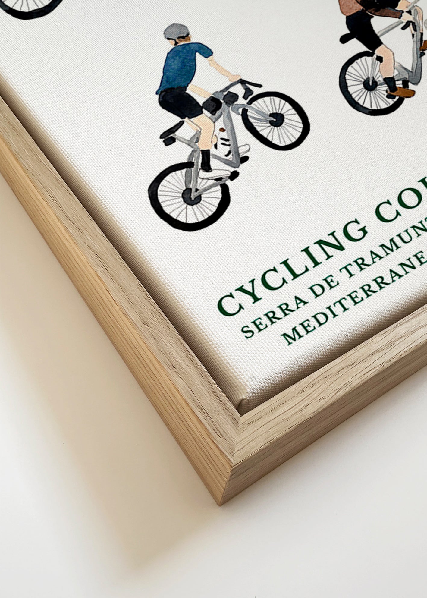 Sports art Mallorca cyclists