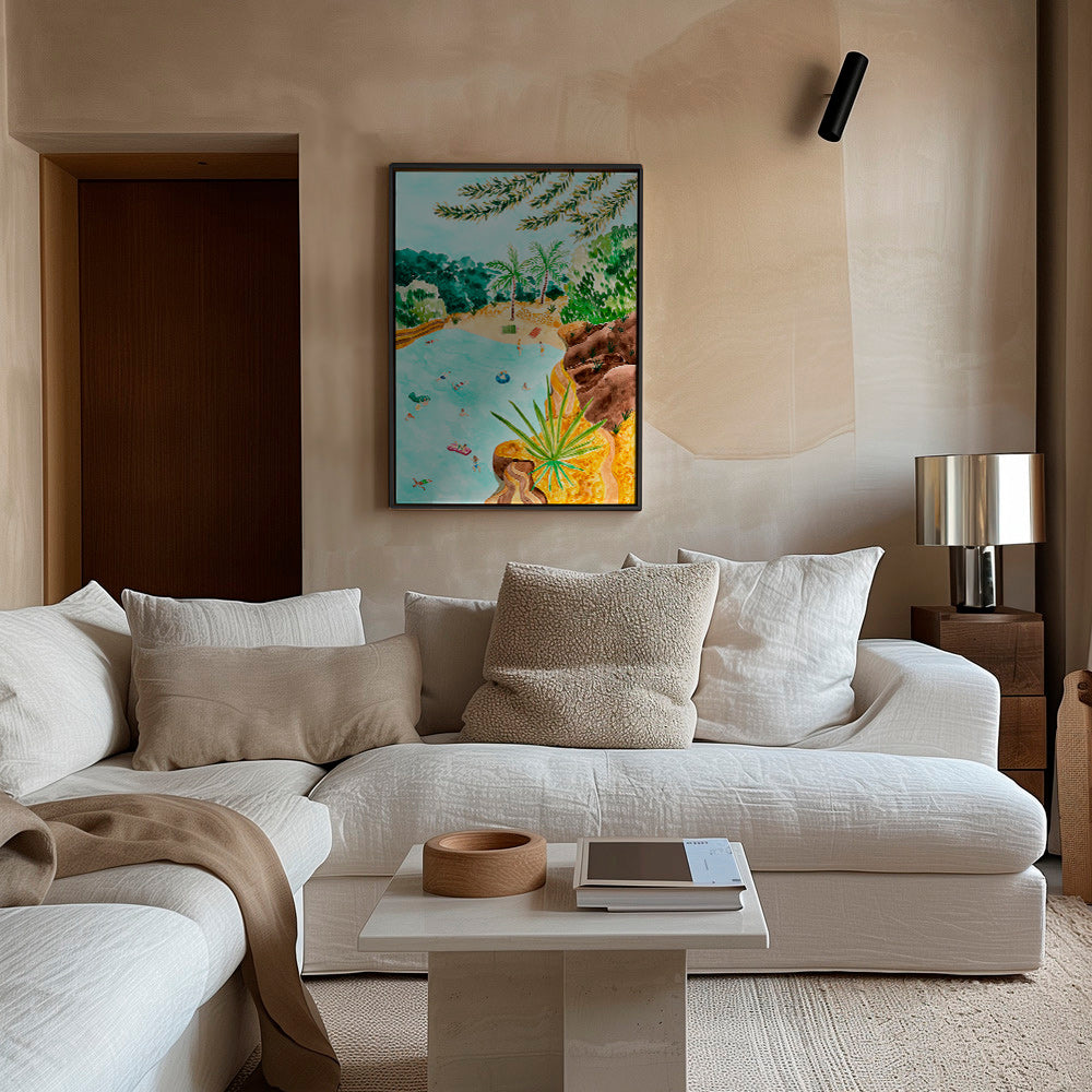 Landscape art Coastal Cove Illustration