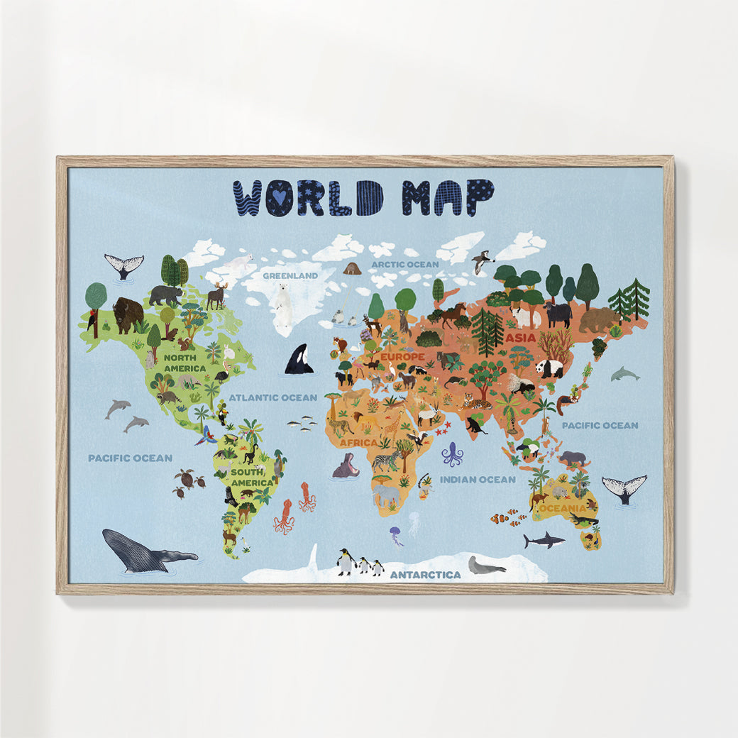 World map for kids - jotadejai