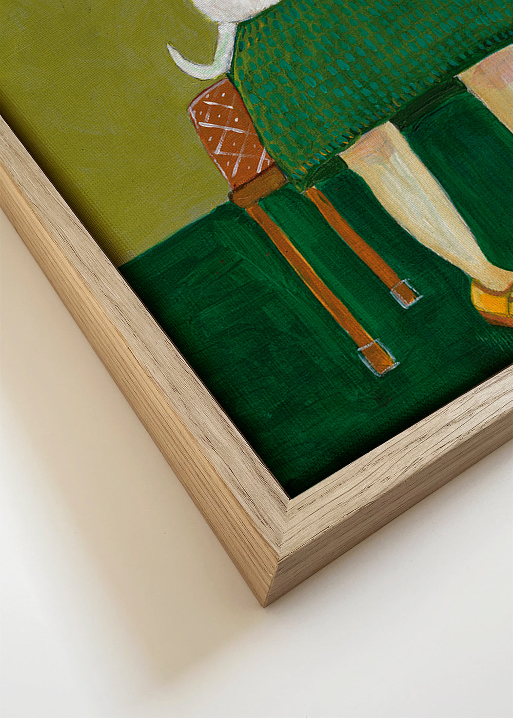 Vintage Lady with her white dog - Sharyn Bursic