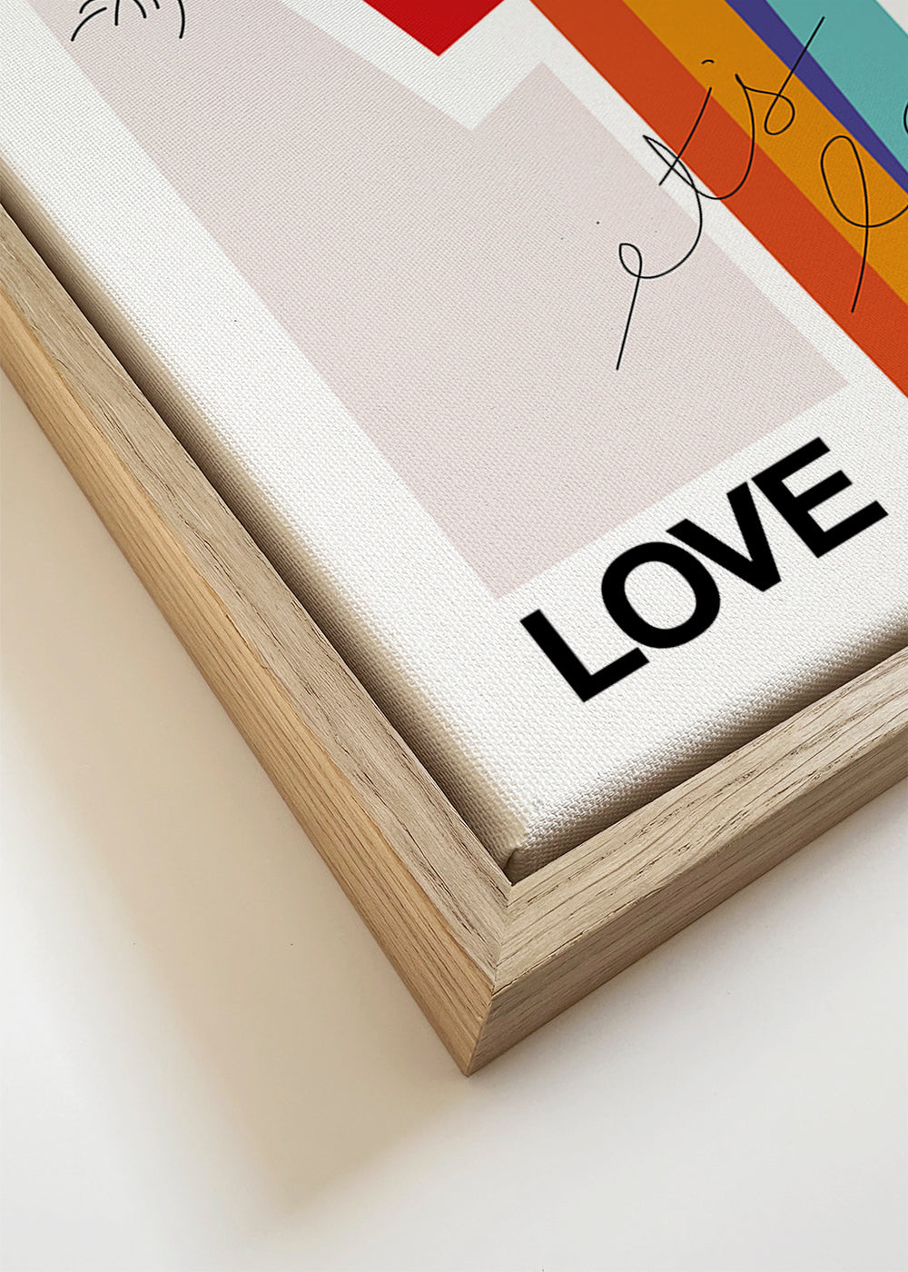 It's All Love '69 Heart Greige - Frances Collett