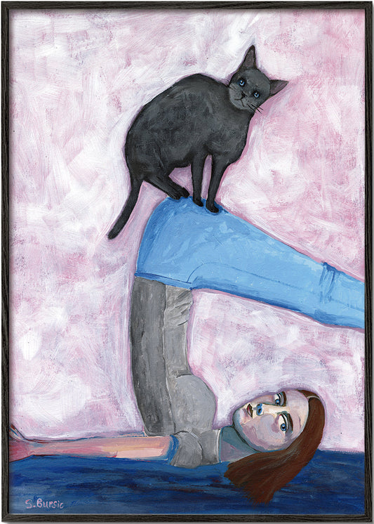 Yoga with my Cat - Sharyn Bursic