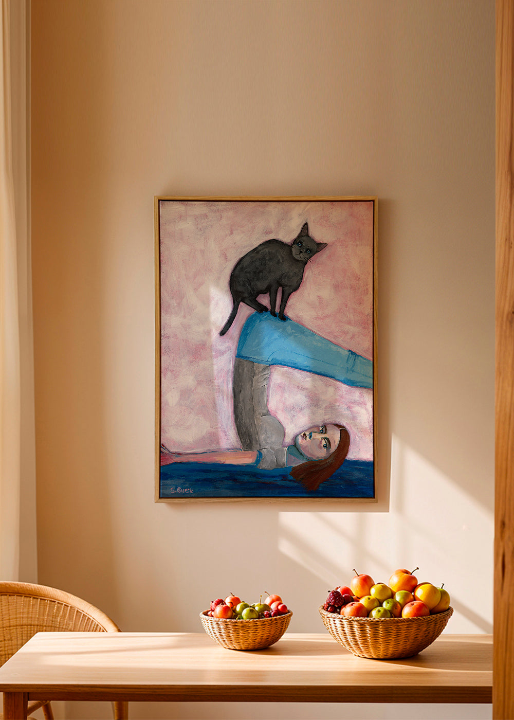 Yoga with my Cat - Sharyn Bursic