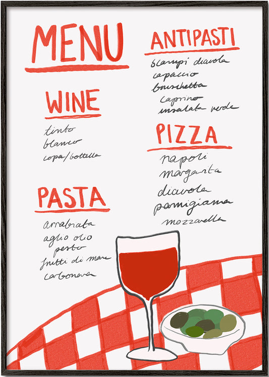 Italian Menu - Athene Fritsch