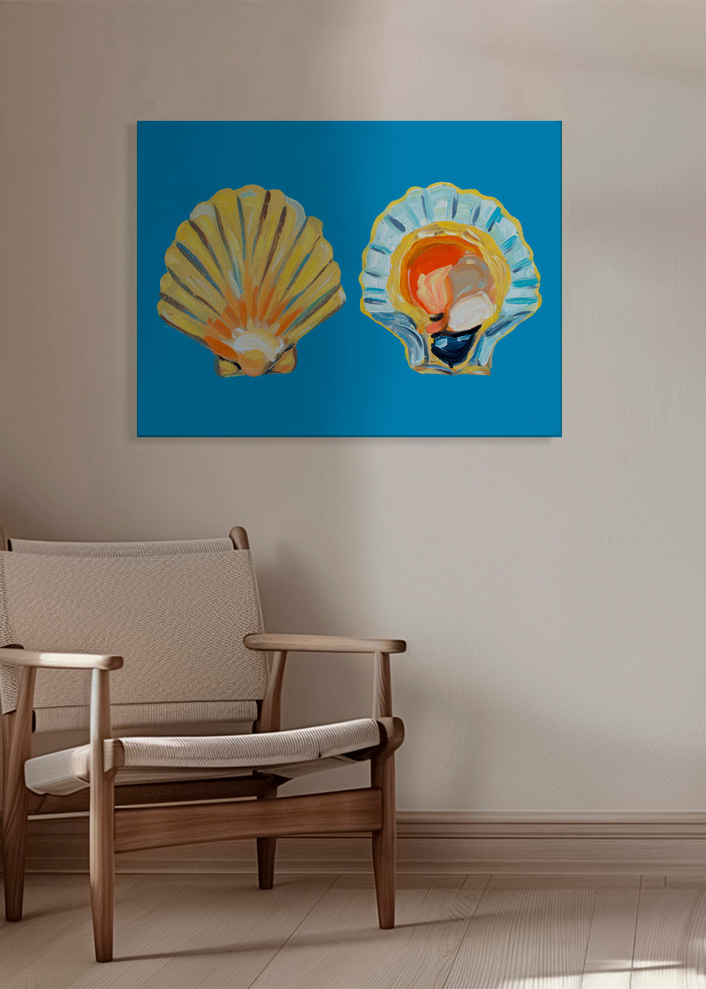 Scallops On Blue - Alice Straker