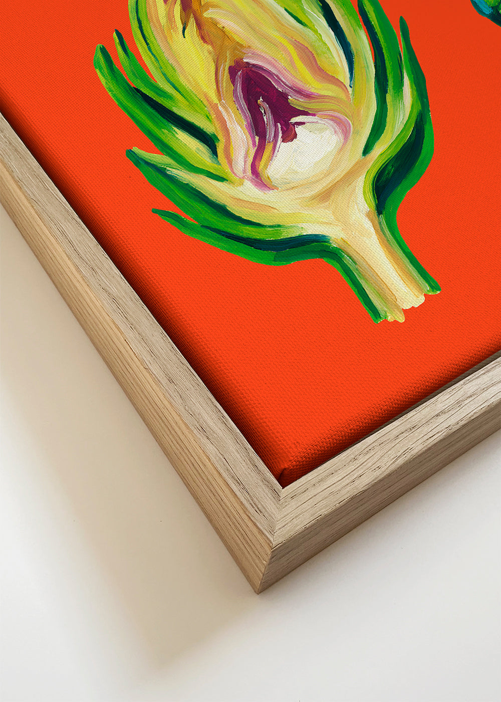 Artichokes On Orange - Alice Straker