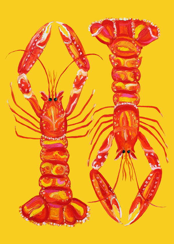 Langoustines On Yellow - Alice Straker