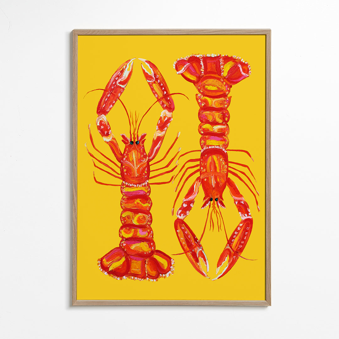 Langoustines On Yellow - Alice Straker