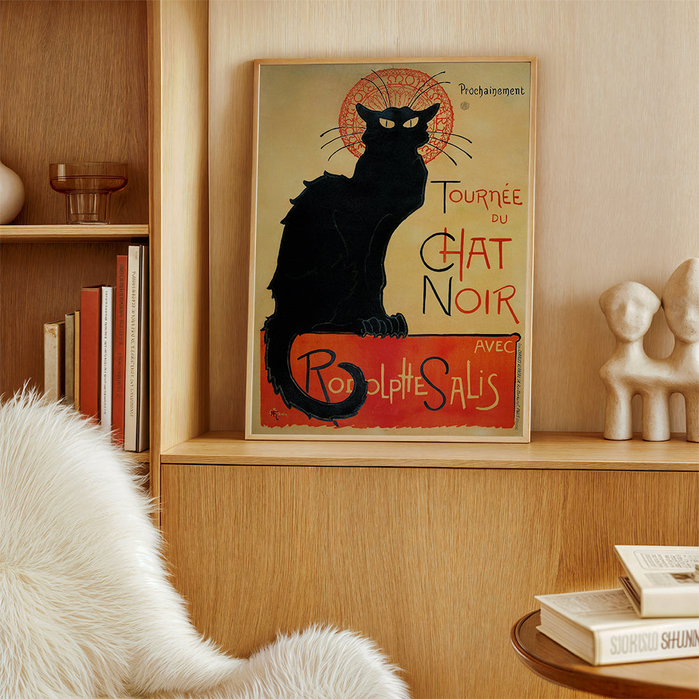 Le Chat Noir scandinavian poster | Wall art, framed prints and