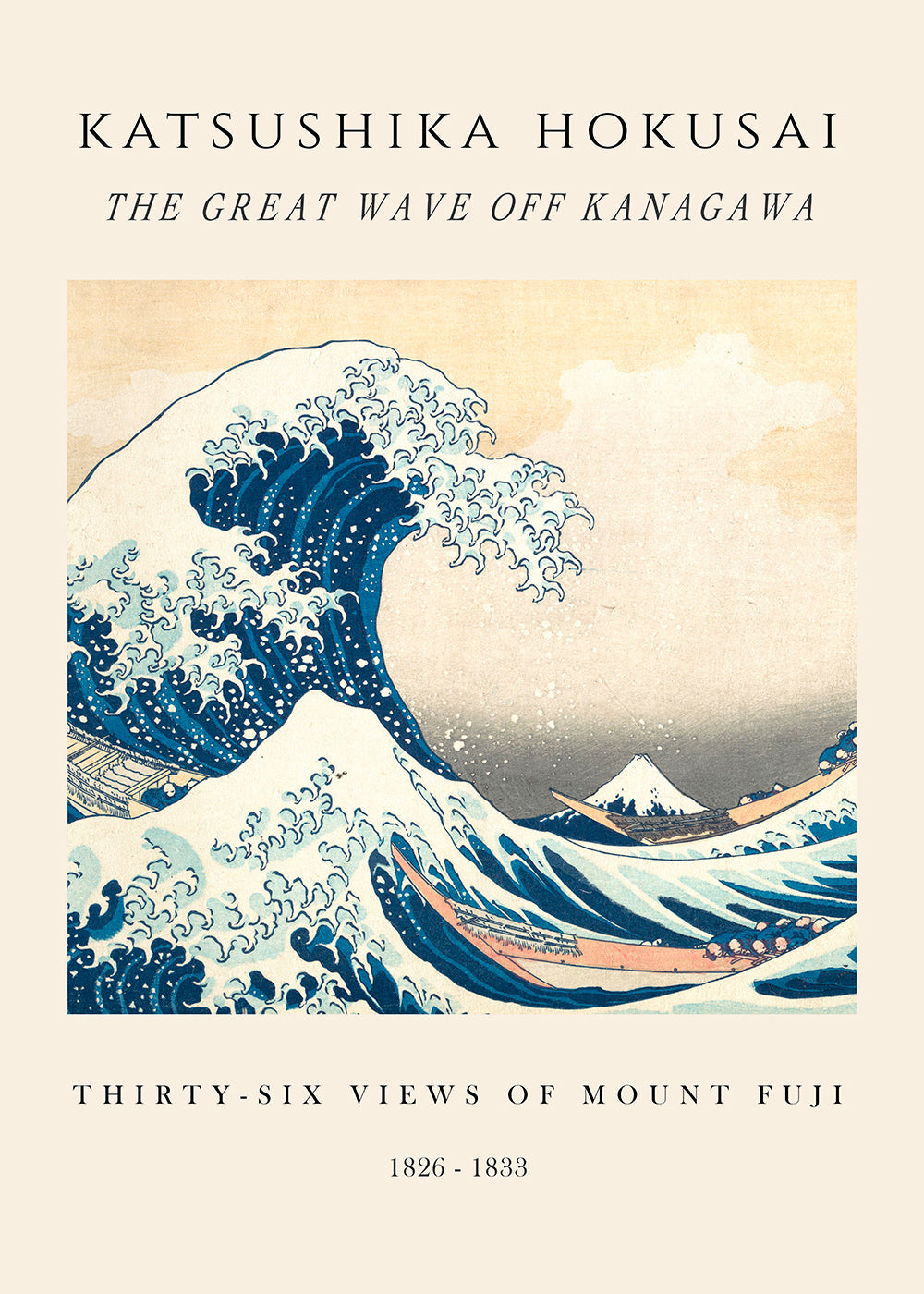 The Great Wave of Kanagawa Exhibition - Katsushika Hokusai