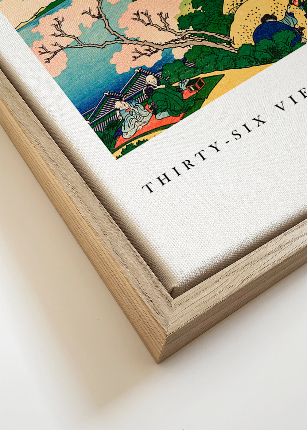 Fuji from Goten Yama Exhibition White - Katsushika Hokusai