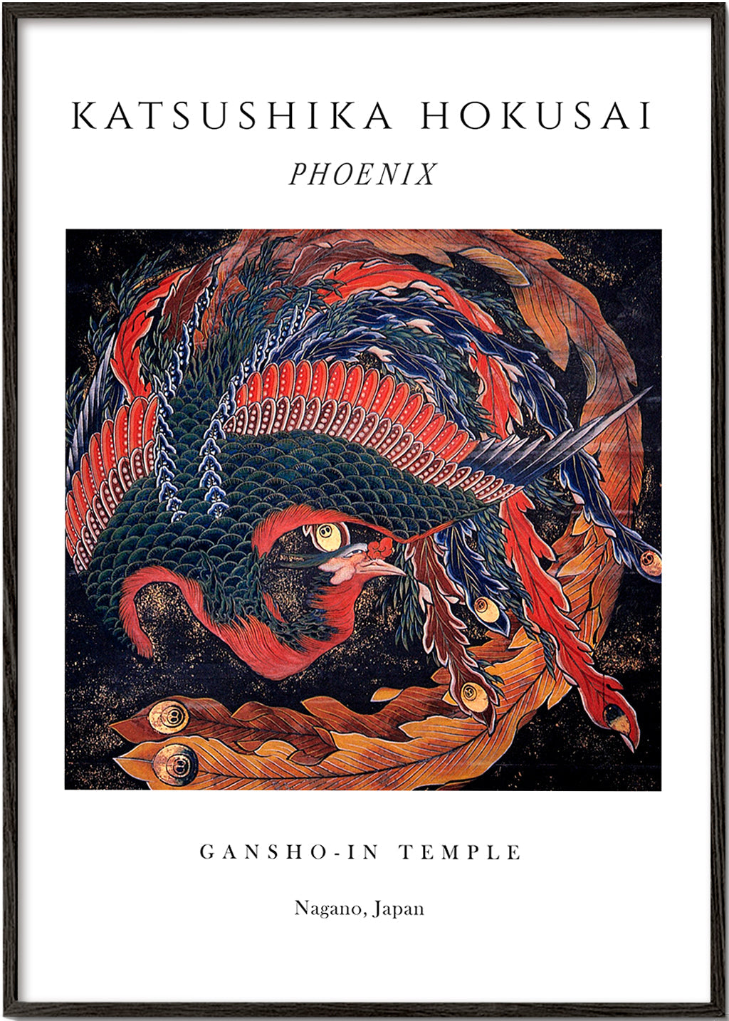 Phoenix Exhibition White - Katsushika Hokusai