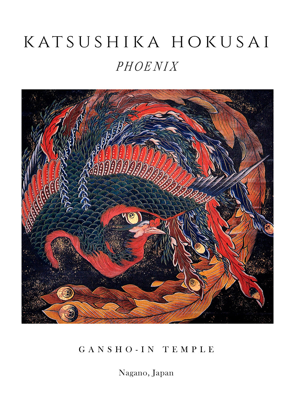 Phoenix Exhibition White - Katsushika Hokusai