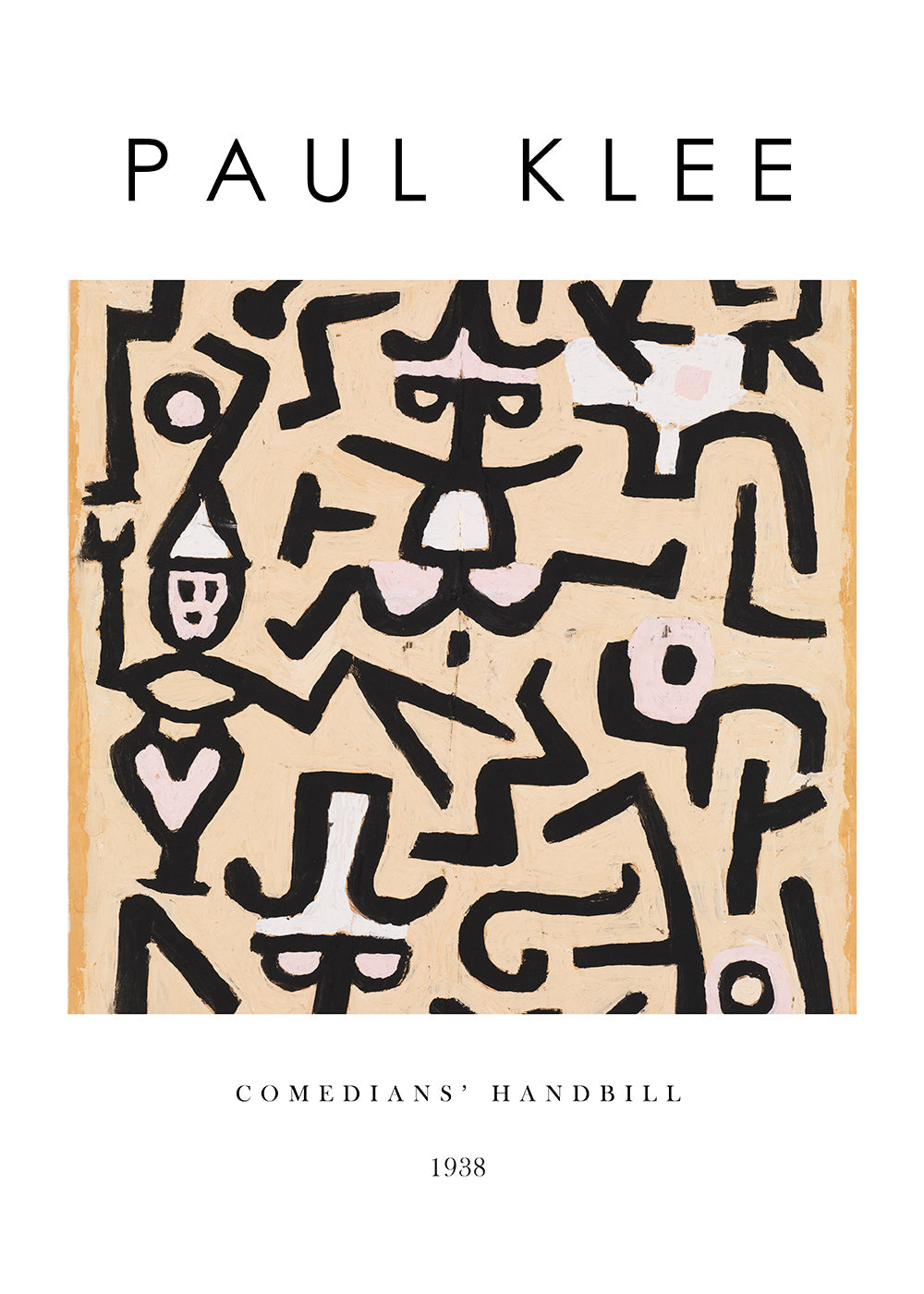 Comedians' Handbill Exhibition White - Paul Klee