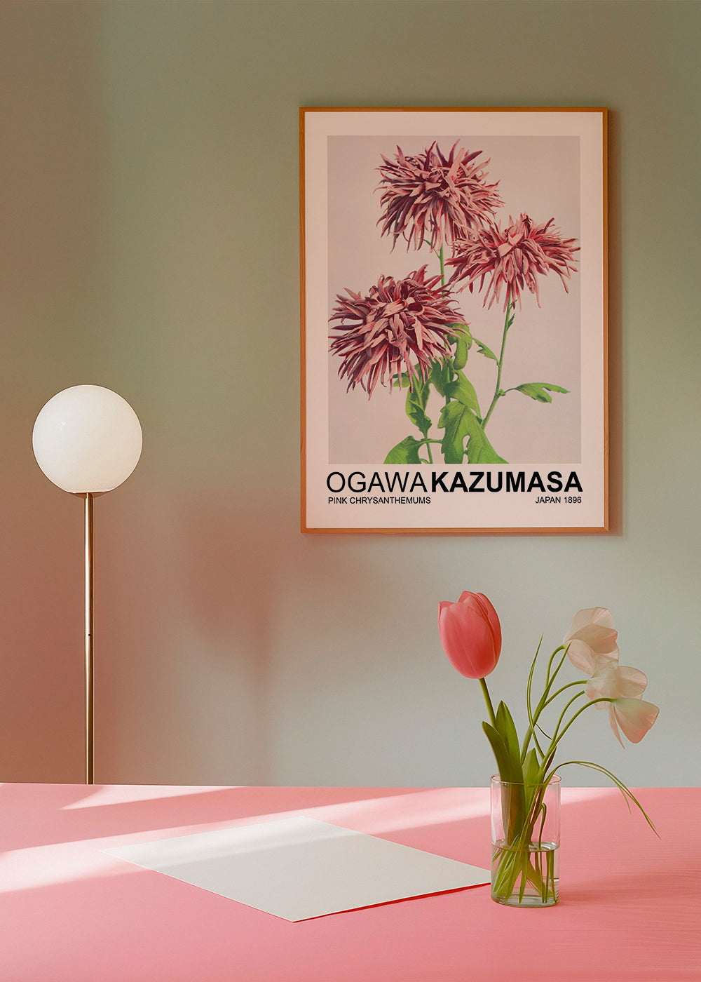 Pink Chrysanthemums (Special Edition) - Ogawa Kazumasa