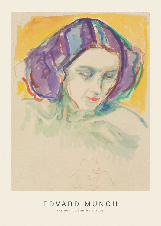 The Purple Portrait (Special Edition) - Edvard Munch