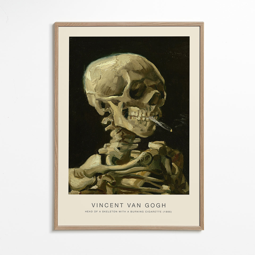 Skeleton with a burning cigarette (Special Edition) - Vincent van Gogh