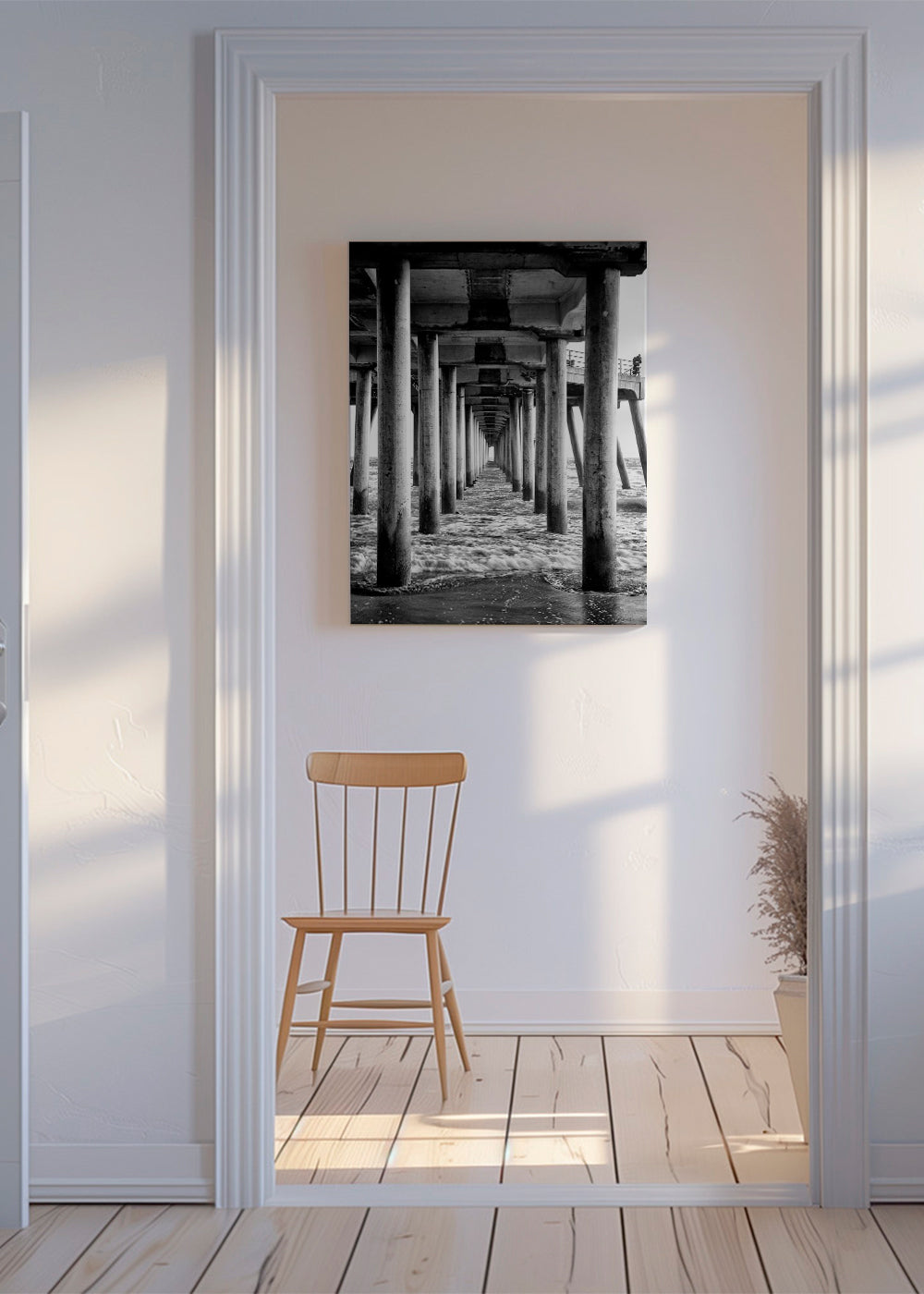 Black California - Underneath Huntington Beach Pier