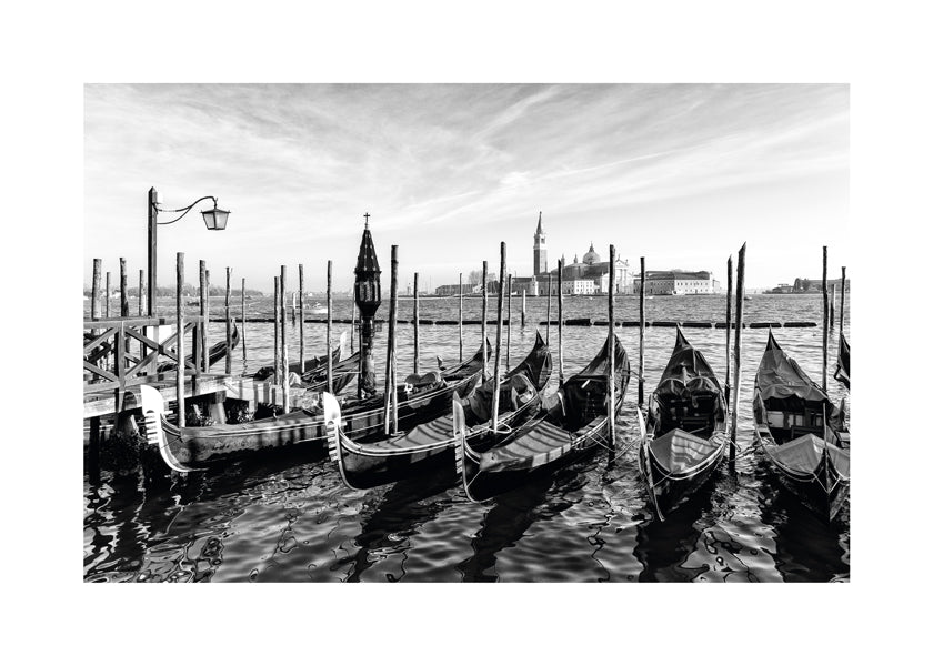 Black Venice - Gondolas for San Giorgio Maggiore