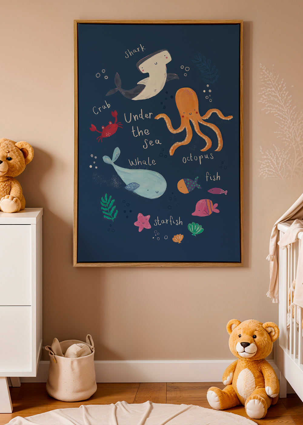 Under the sea kids art print
