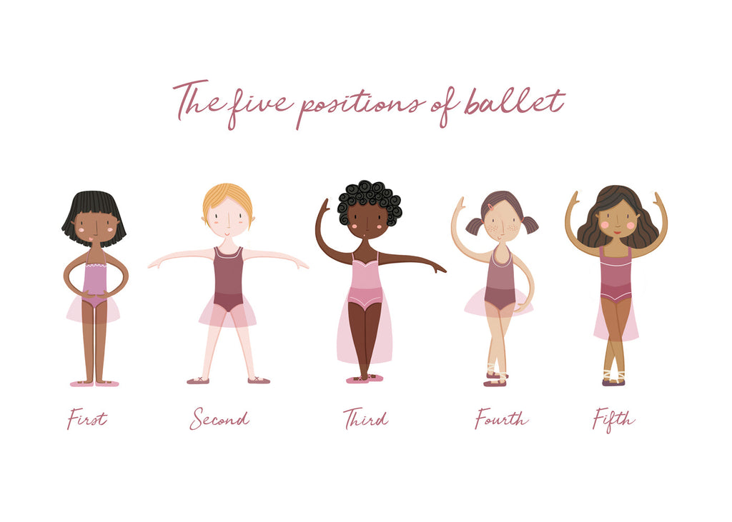 Las 5 posiciones de ballet (lila)