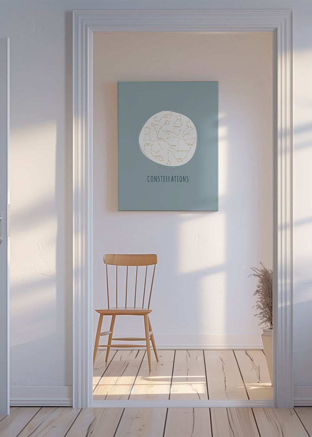 Constelaciones fondo azul