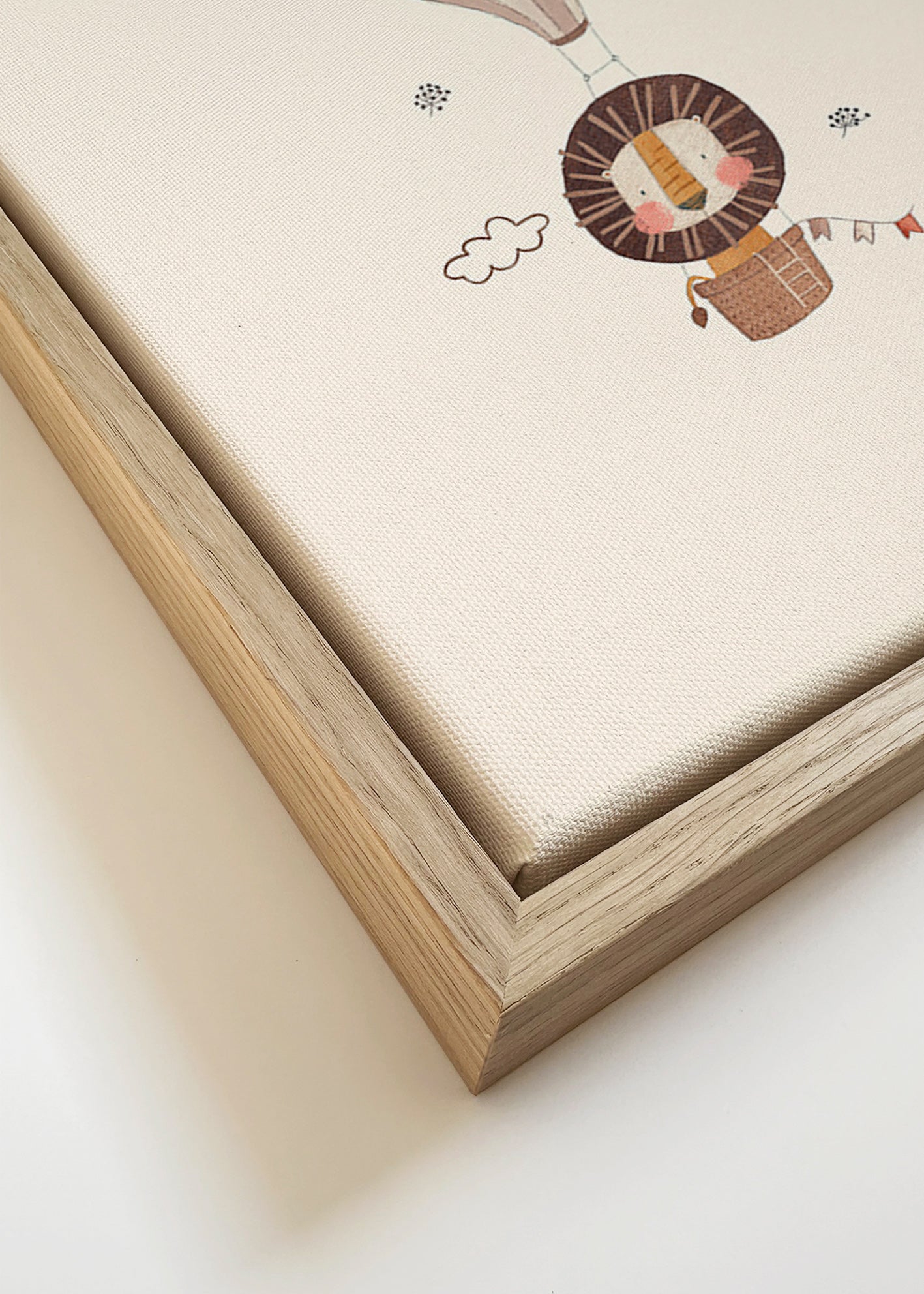 Children's print: balloon lion