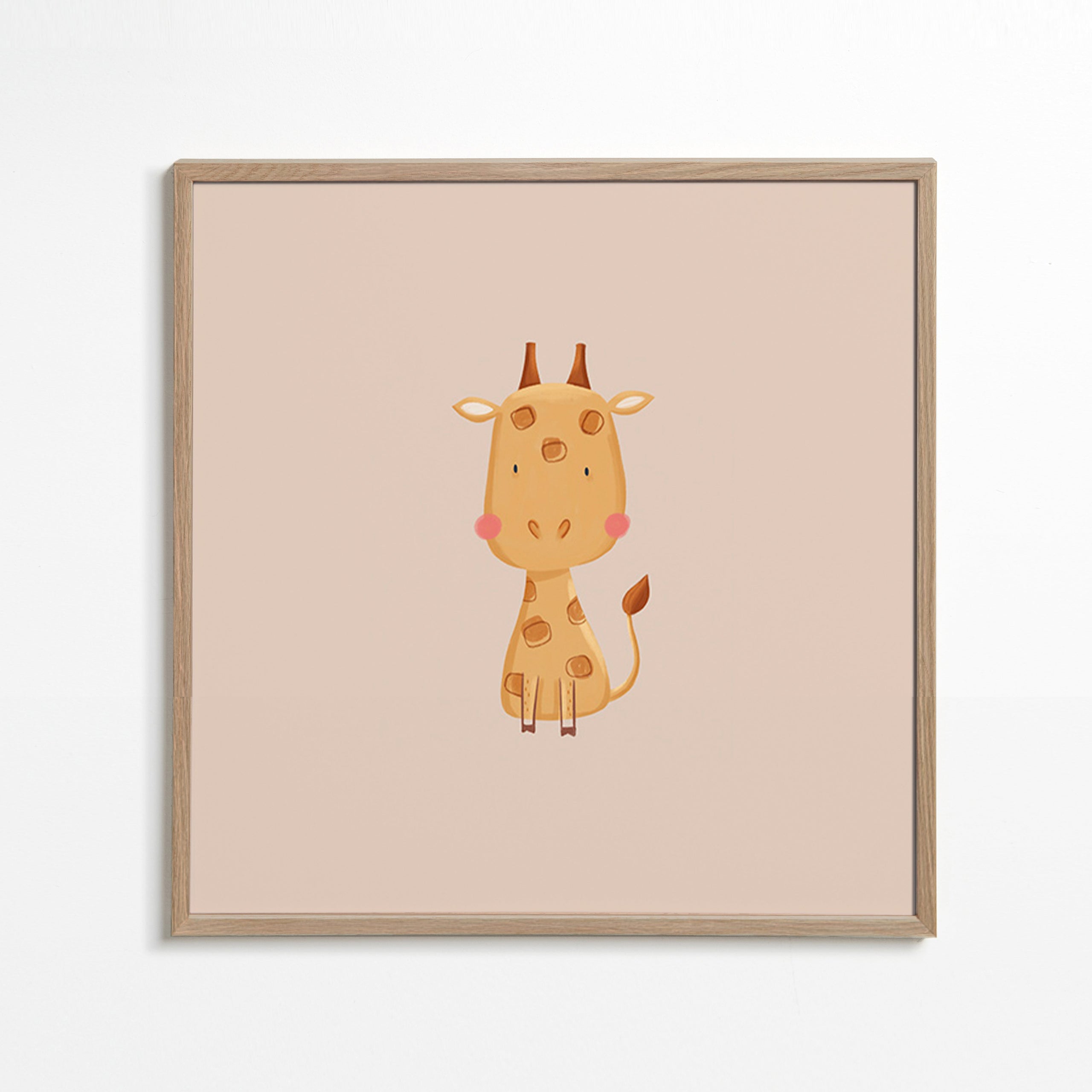 Children's print with cute giraffe