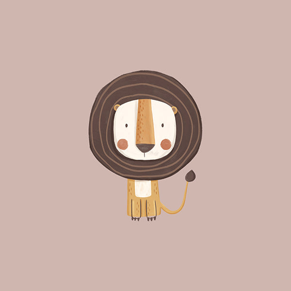 Children's print: minimalist lion