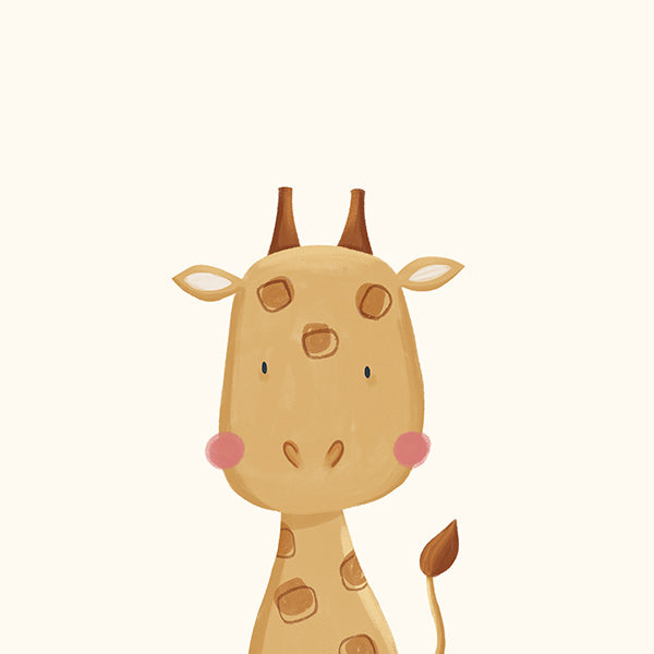 Children's print: sweet giraffe