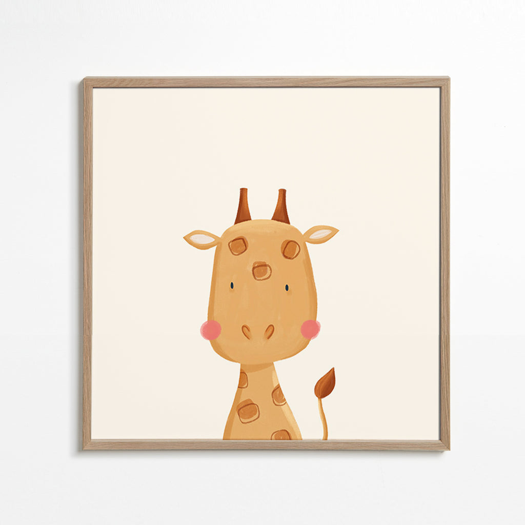 Children's print: sweet giraffe
