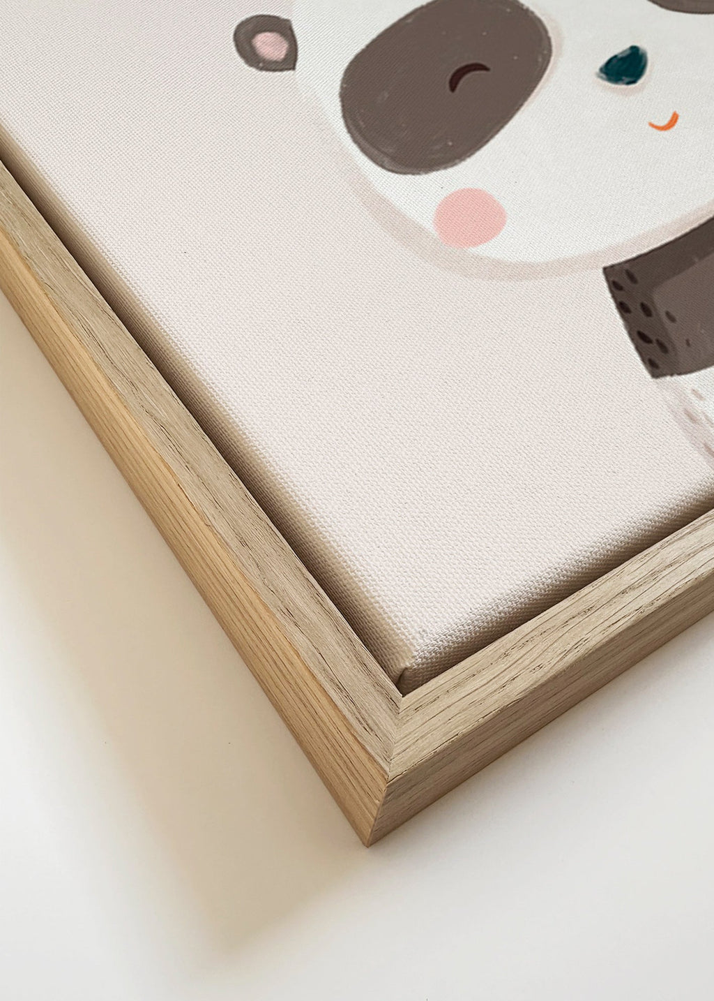 Children's print sweet panda illustration