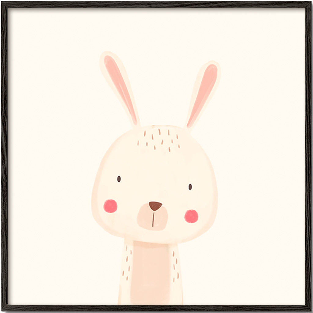 Children's print with a cute rabbit