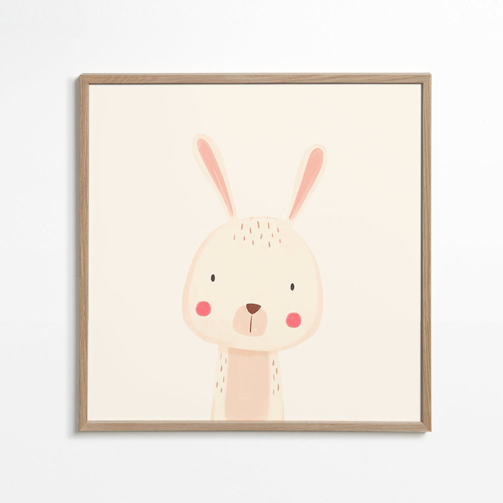Children's print with a cute rabbit