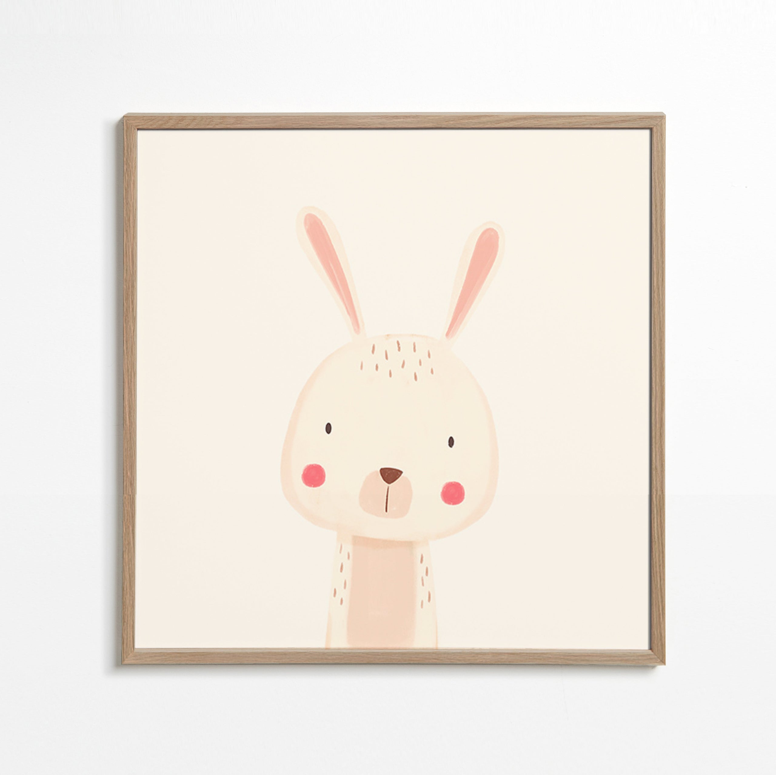 Children's print with a cute rabbit