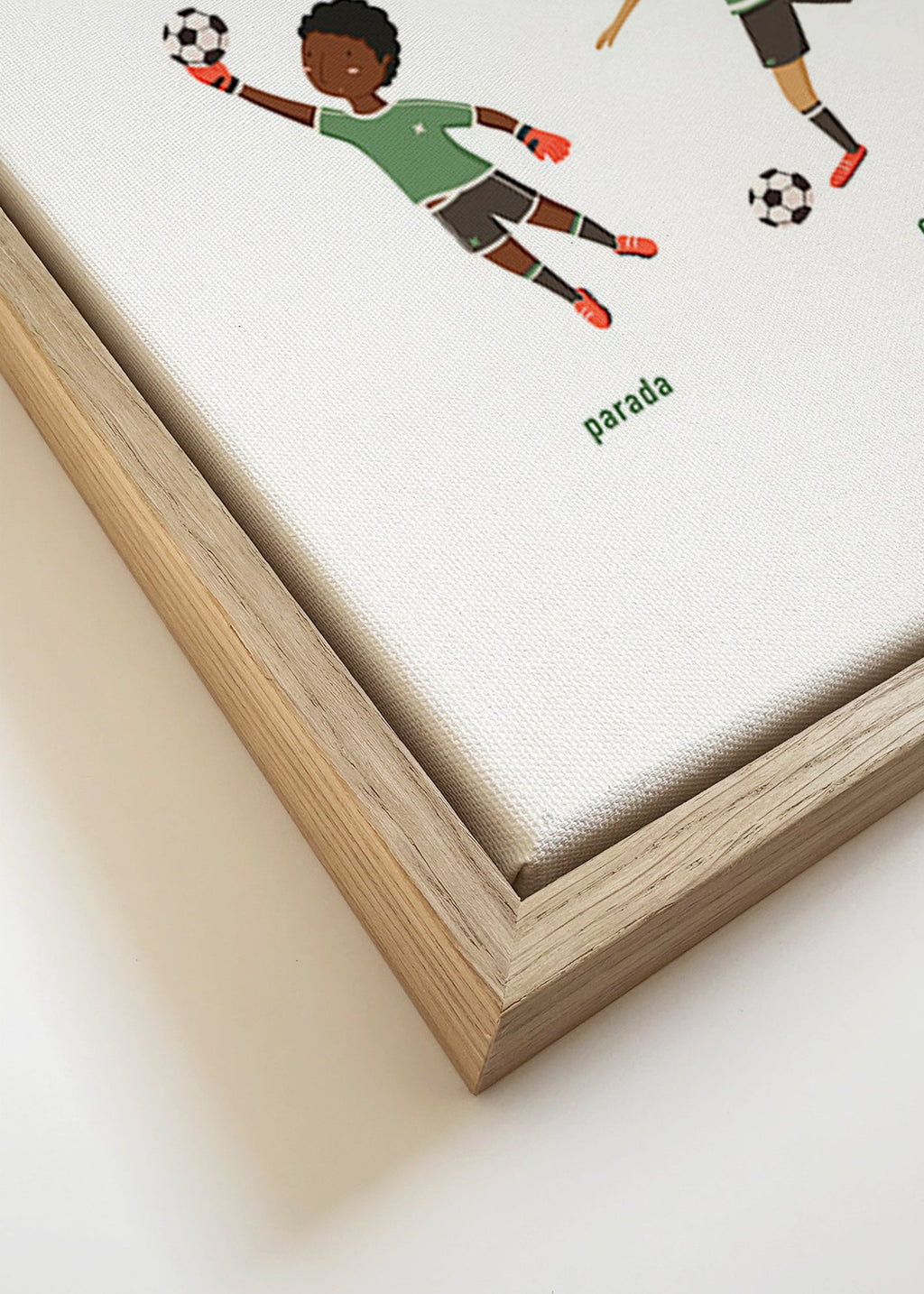 Sports art: five football poses
