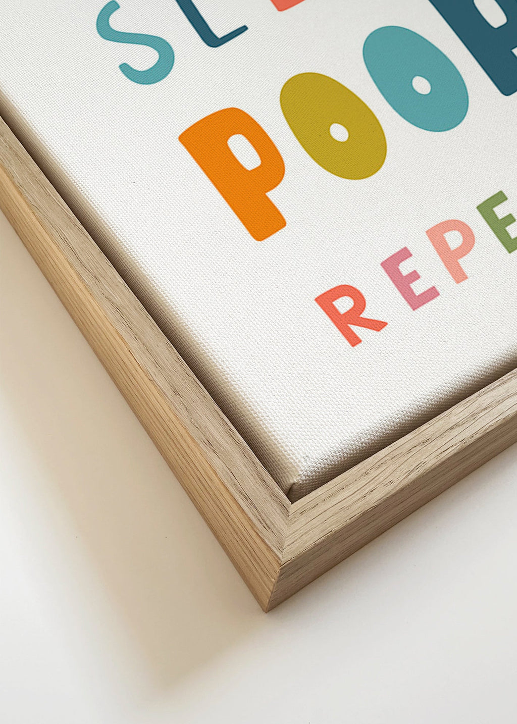 Playful typographic kids print