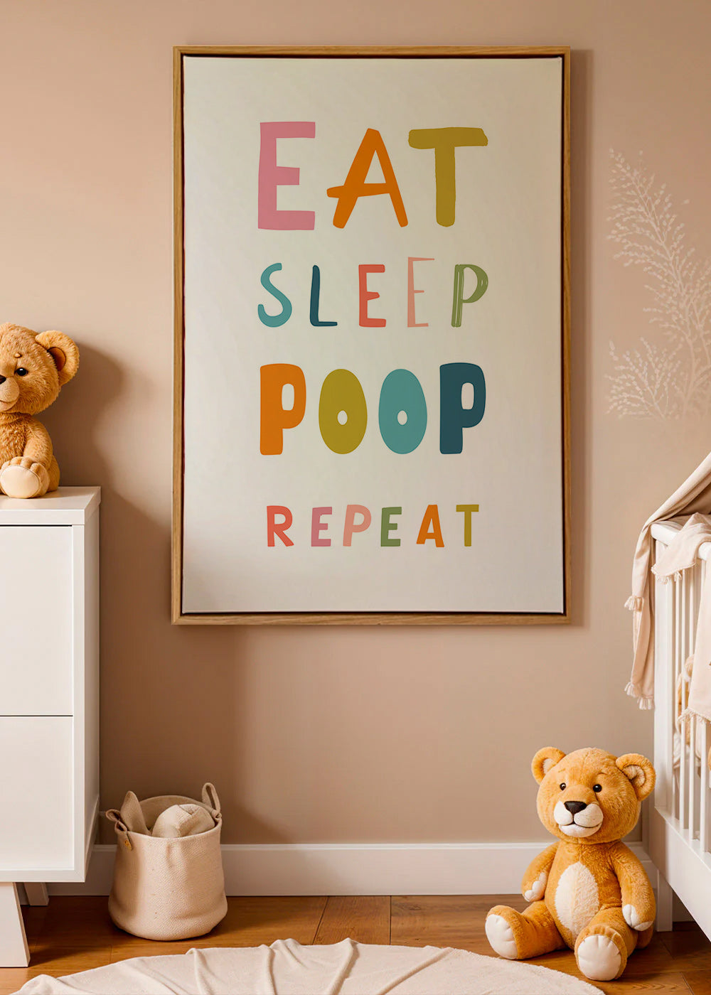 Playful typographic kids print