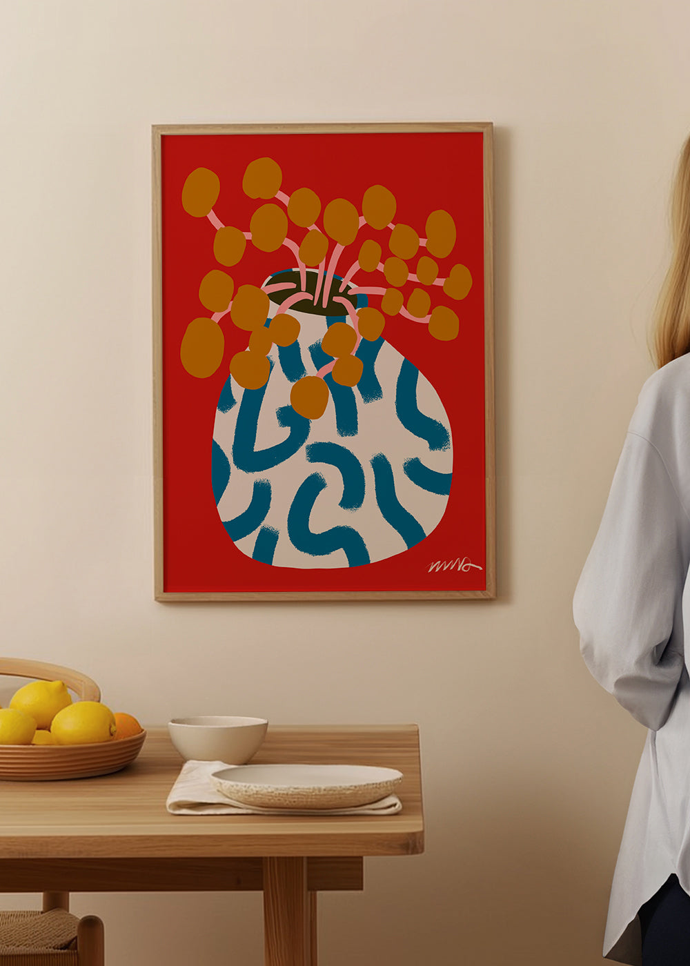 Gold Blooms Still Life