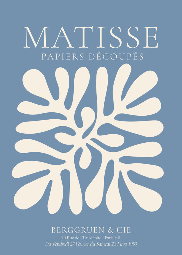 Henri Matisse BLUE papiers decoupes I