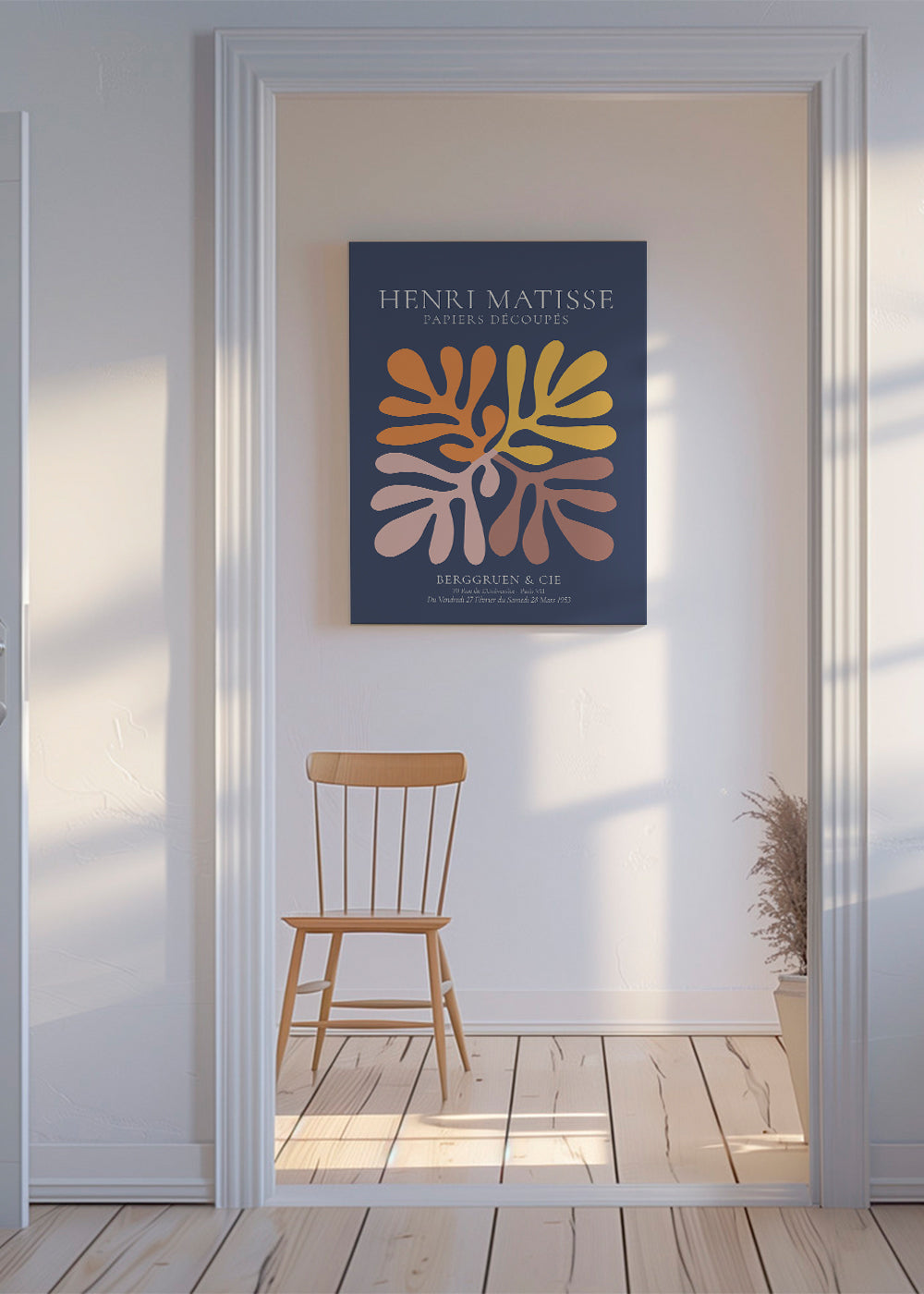 Henri Matisse NAVY papiers decoupes I