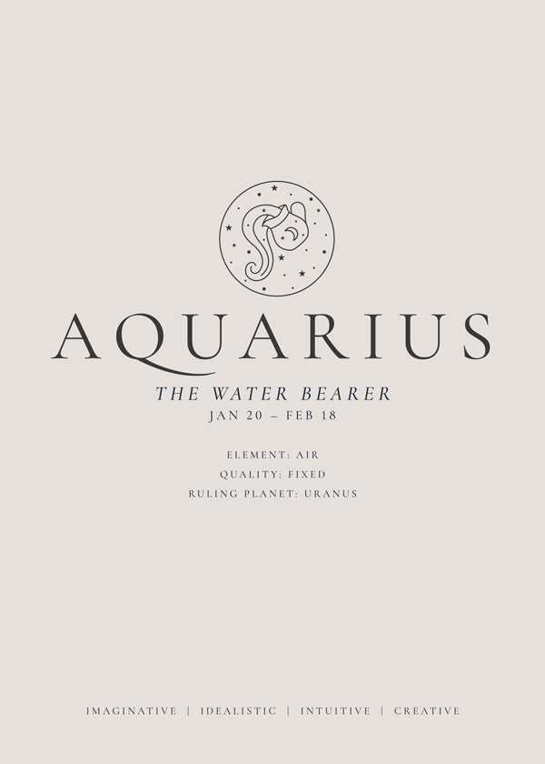 AQUARIUS zodiac personality traits I