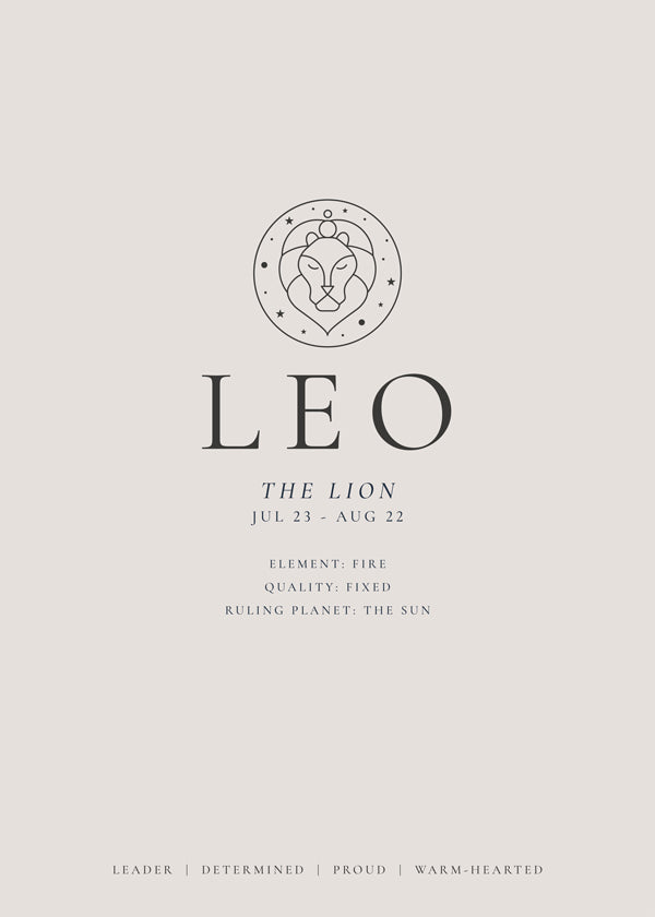 LEO zodiac personality traits I