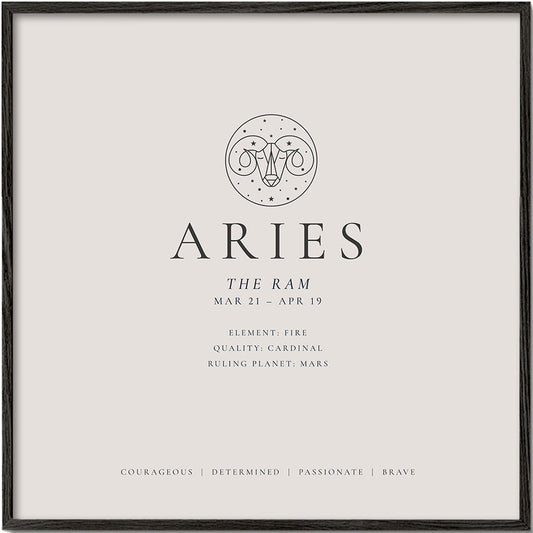 ARIES zodiac personality traits square