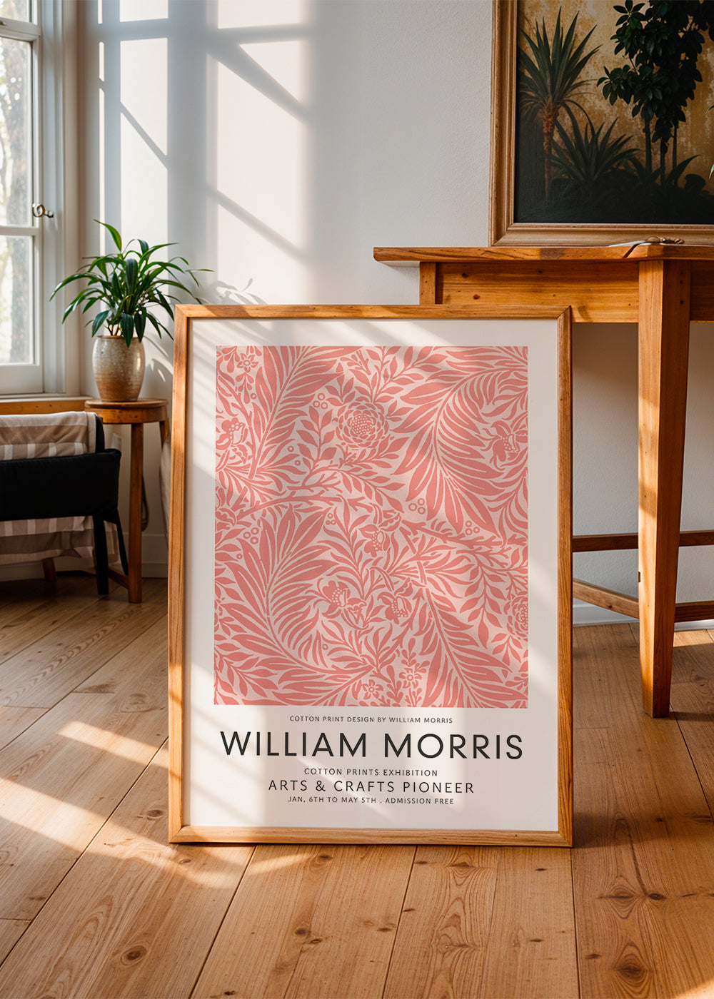 William Morris pink pattern