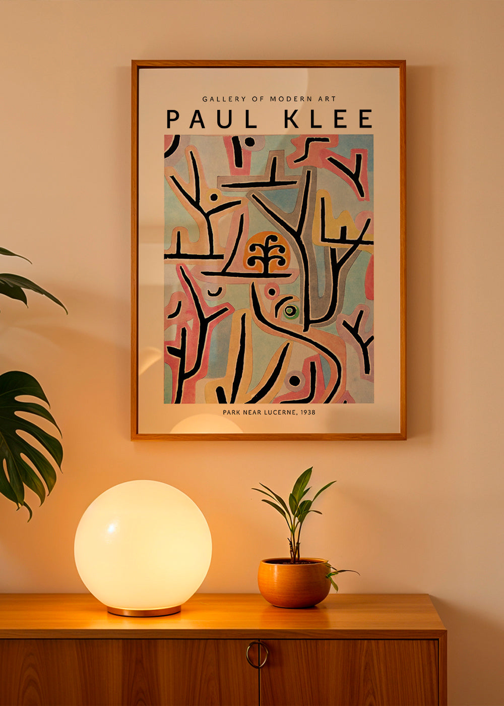 Abstract artwork with stylized trees | Wall art, framed prints and