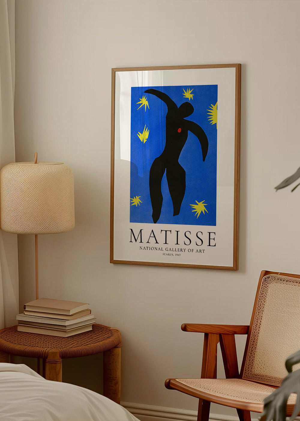 Matisse Icarus illustration on blue background | Wall art, framed