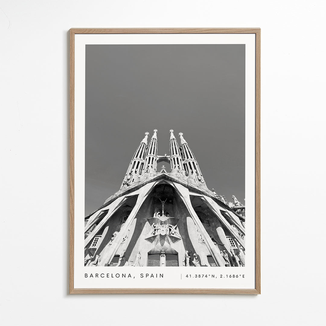 Bacelona coordinates poster