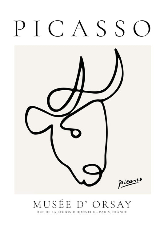 Pablo Picasso Animals Drawings the bull
