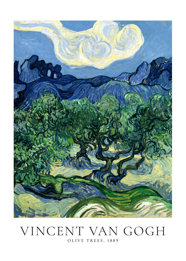 Botanical print Olive Trees by Van Gogh | Wall art, framed prints